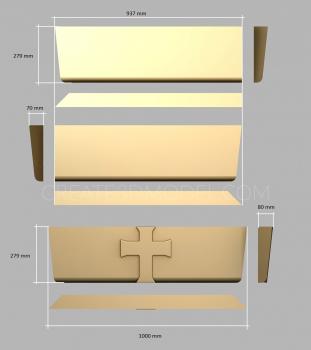 Church furniture (MBC_0040) 3D model for CNC machine